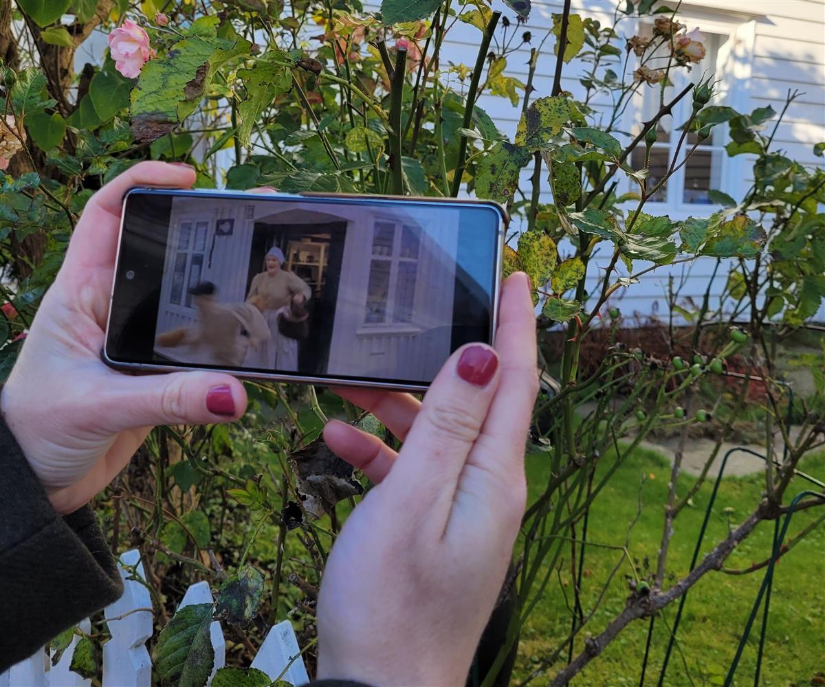 Bruk av appen Tilbakeblikk - Klikk for stort bilde