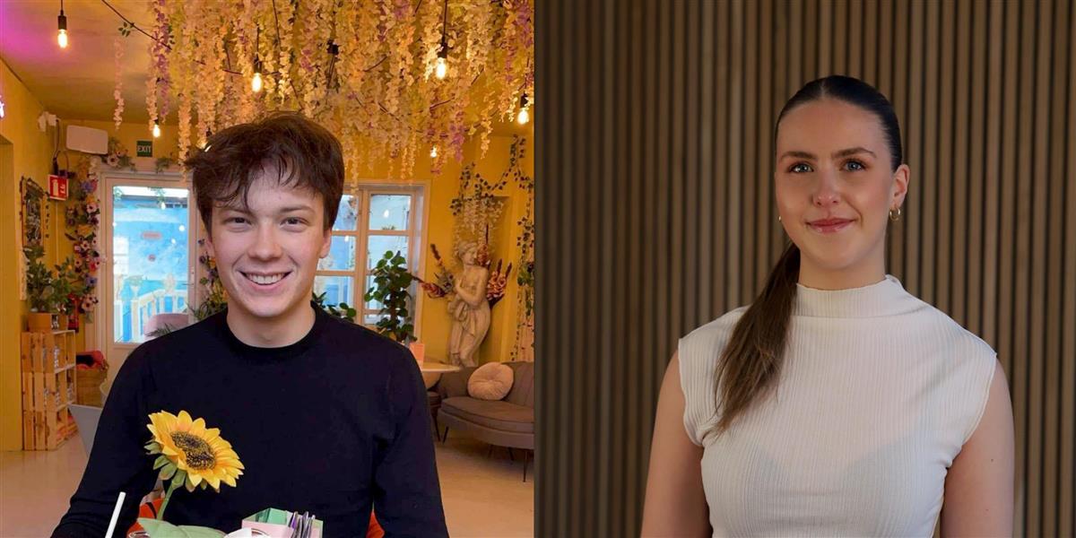 Henrik og Ingvild er elever og skal jobbe med Sildikon Vallley prosjekt - Klikk for stort bilde