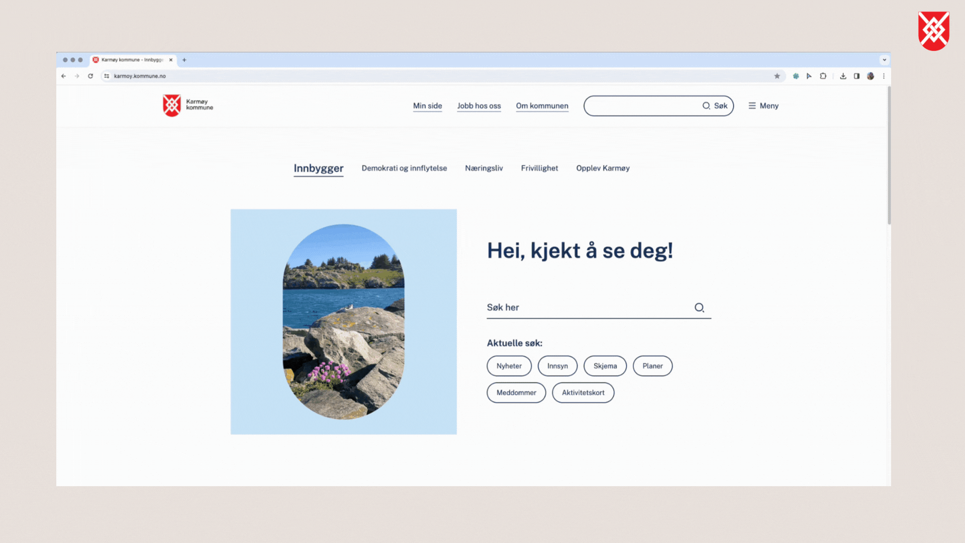Grafikk Min side - Klikk for stort bilde