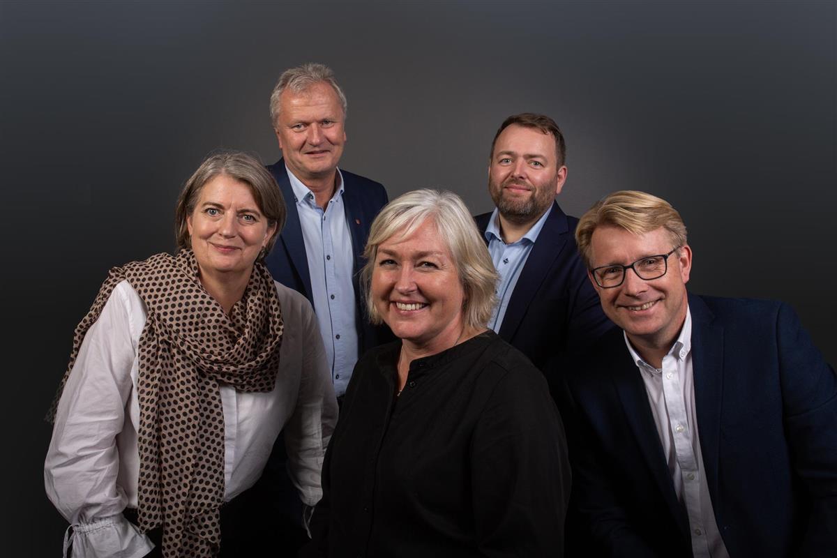 Bilde av kommunens lederlag - Klikk for stort bilde