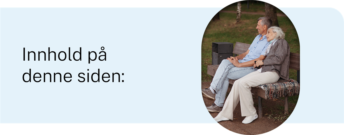 Design til kapittel med teksten "innhold på denne siden" pluss ovalt bilde. Grafikk. - Klikk for stort bilde