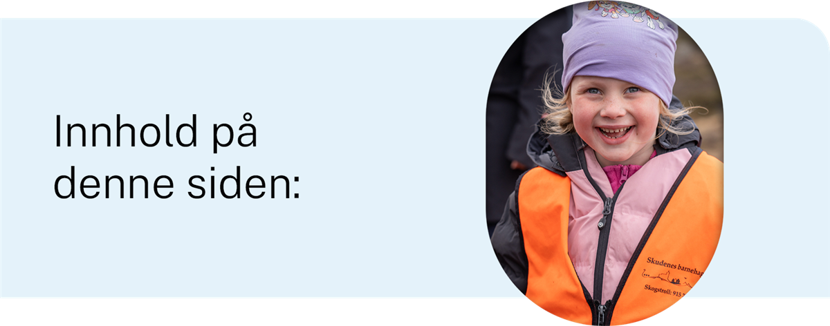 Design til kapittel med teksten "innhold på denne siden" pluss ovalt bilde. Grafikk. - Klikk for stort bilde